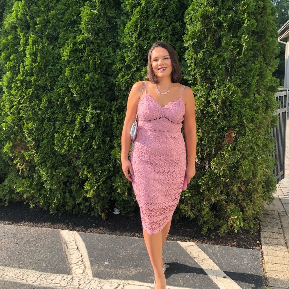 Premier Amour Blush Midi dress-Size 10